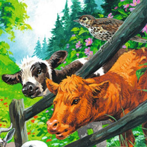 New sealed Ravensburger 100XXL Puzzle-Animals Get Together 100 Pcs Farm Animals - Picture 9 of 16